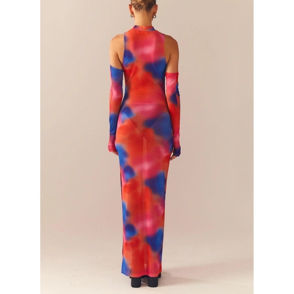 PepperMayo Hell Bound Maxi Dress Thermostatic Mock Neck SleevelesS NWT size 2